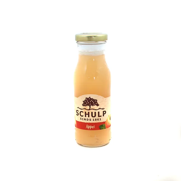 Klein appel schulp fles